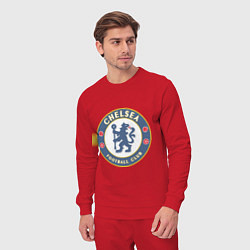 Костюм хлопковый мужской Chelsea FC, цвет: красный — фото 2
