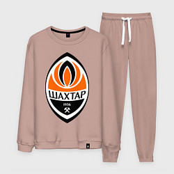 Костюм хлопковый мужской ФК Шахтёр, цвет: пыльно-розовый
