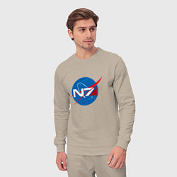 Костюм хлопковый мужской NASA N7, цвет: миндальный — фото 2