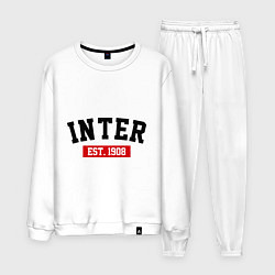 Костюм хлопковый мужской FC Inter Est. 1908, цвет: белый