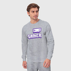 Костюм хлопковый мужской Twitch Gamer, цвет: меланж — фото 2