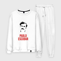 Костюм хлопковый мужской Pablo Escobar, цвет: белый