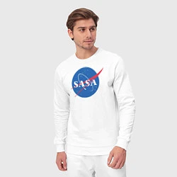Костюм хлопковый мужской NASA: Sasa, цвет: белый — фото 2