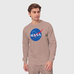 Костюм хлопковый мужской NASA: Masa, цвет: пыльно-розовый — фото 2