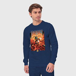 Костюм хлопковый мужской DOOM id, цвет: тёмно-синий — фото 2