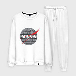 Костюм хлопковый мужской NASA: Death Star, цвет: белый