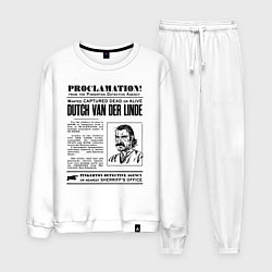 Костюм хлопковый мужской RDR II: Proclamation, цвет: белый