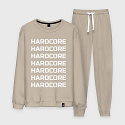Костюм хлопковый мужской HARDCORE, цвет: миндальный
