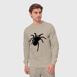 Костюм хлопковый мужской Черный паук, цвет: миндальный — фото 2