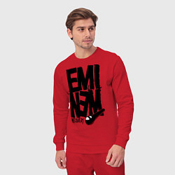 Костюм хлопковый мужской Eminem recovery, цвет: красный — фото 2