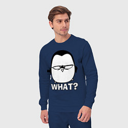Костюм хлопковый мужской What?, цвет: тёмно-синий — фото 2