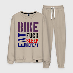 Мужской костюм Bike eat sleep repeat