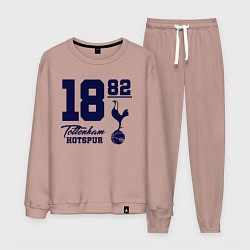 Костюм хлопковый мужской FC Tottenham 1882, цвет: пыльно-розовый