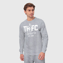 Костюм хлопковый мужской THFC Est 1882, цвет: меланж — фото 2