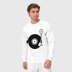 Костюм хлопковый мужской Vinyl Mix, цвет: белый — фото 2