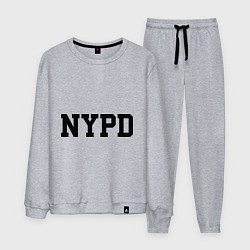 Костюм хлопковый мужской NYPD, цвет: меланж