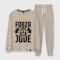 Костюм хлопковый мужской Forza Juve, цвет: миндальный