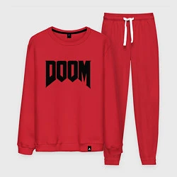 Костюм хлопковый мужской DOOM, цвет: красный