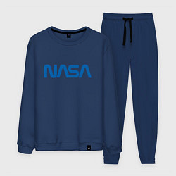 Костюм хлопковый мужской NASA, цвет: тёмно-синий
