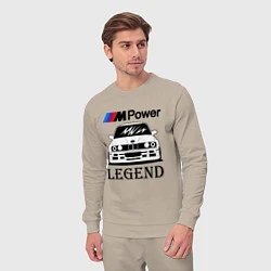 Костюм хлопковый мужской BMW Power LEGEND, цвет: миндальный — фото 2