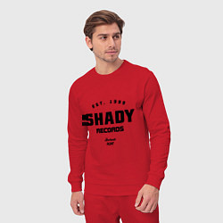 Костюм хлопковый мужской Shady records, цвет: красный — фото 2