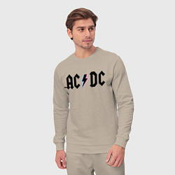 Костюм хлопковый мужской AC/DC, цвет: миндальный — фото 2