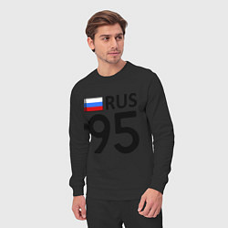 Костюм хлопковый мужской RUS 95, цвет: черный — фото 2