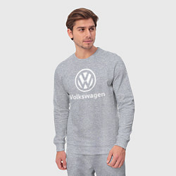 Костюм хлопковый мужской VOLKSWAGEN, цвет: меланж — фото 2