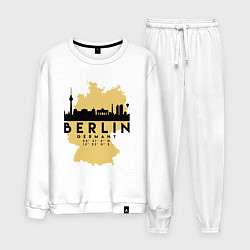 Костюм хлопковый мужской Берлин - Германия, цвет: белый