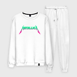 Костюм хлопковый мужской METALLICA, цвет: белый