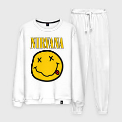 Костюм хлопковый мужской NIRVANA, цвет: белый
