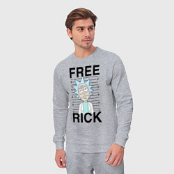 Костюм хлопковый мужской Free Rick, цвет: меланж — фото 2