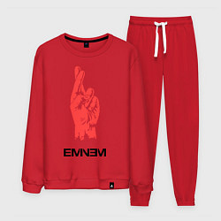 Костюм хлопковый мужской Eminem Hand, цвет: красный