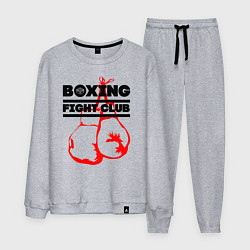 Костюм хлопковый мужской Boxing Fight club in Russia, цвет: меланж