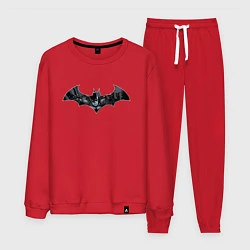 Костюм хлопковый мужской Batman, цвет: красный