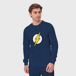 Костюм хлопковый мужской Flash, цвет: тёмно-синий — фото 2