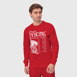 Костюм хлопковый мужской Viking world tour, цвет: красный — фото 2