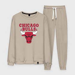 Костюм хлопковый мужской CHICAGO BULLS, цвет: миндальный