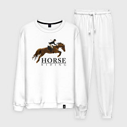 Костюм хлопковый мужской HORSE RIDING, цвет: белый