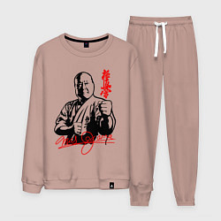 Костюм хлопковый мужской Масутацу Ояма, цвет: пыльно-розовый