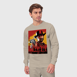 Костюм хлопковый мужской Red dead redemption 2, цвет: миндальный — фото 2