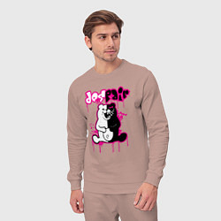 Костюм хлопковый мужской MONOKUMA, цвет: пыльно-розовый — фото 2