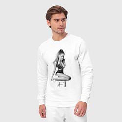 Костюм хлопковый мужской ARIANA GRANDE, цвет: белый — фото 2