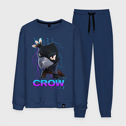 Костюм хлопковый мужской Brawl Stars CROW, цвет: тёмно-синий