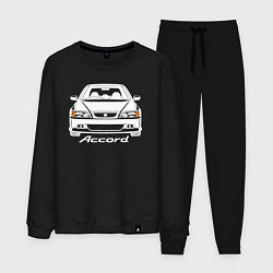 Костюм хлопковый мужской Honda Accord CF, 6 поколение, цвет: черный