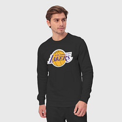 Костюм хлопковый мужской LA LAKERS, цвет: черный — фото 2