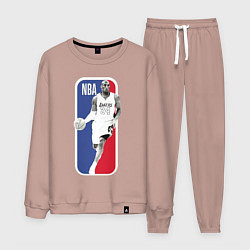 Костюм хлопковый мужской NBA Kobe Bryant, цвет: пыльно-розовый