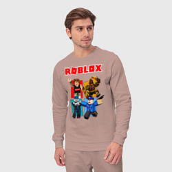 Костюм хлопковый мужской ROBLOX, цвет: пыльно-розовый — фото 2