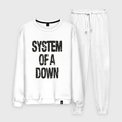 Костюм хлопковый мужской System of a down, цвет: белый