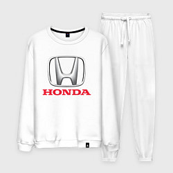 Костюм хлопковый мужской HONDA, цвет: белый
